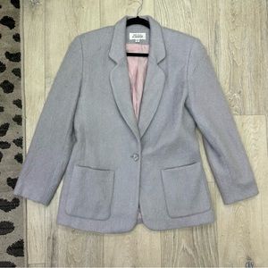 Vintage Nicole Summer lilac mohair wool blazer
